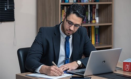 Receive legal strategy